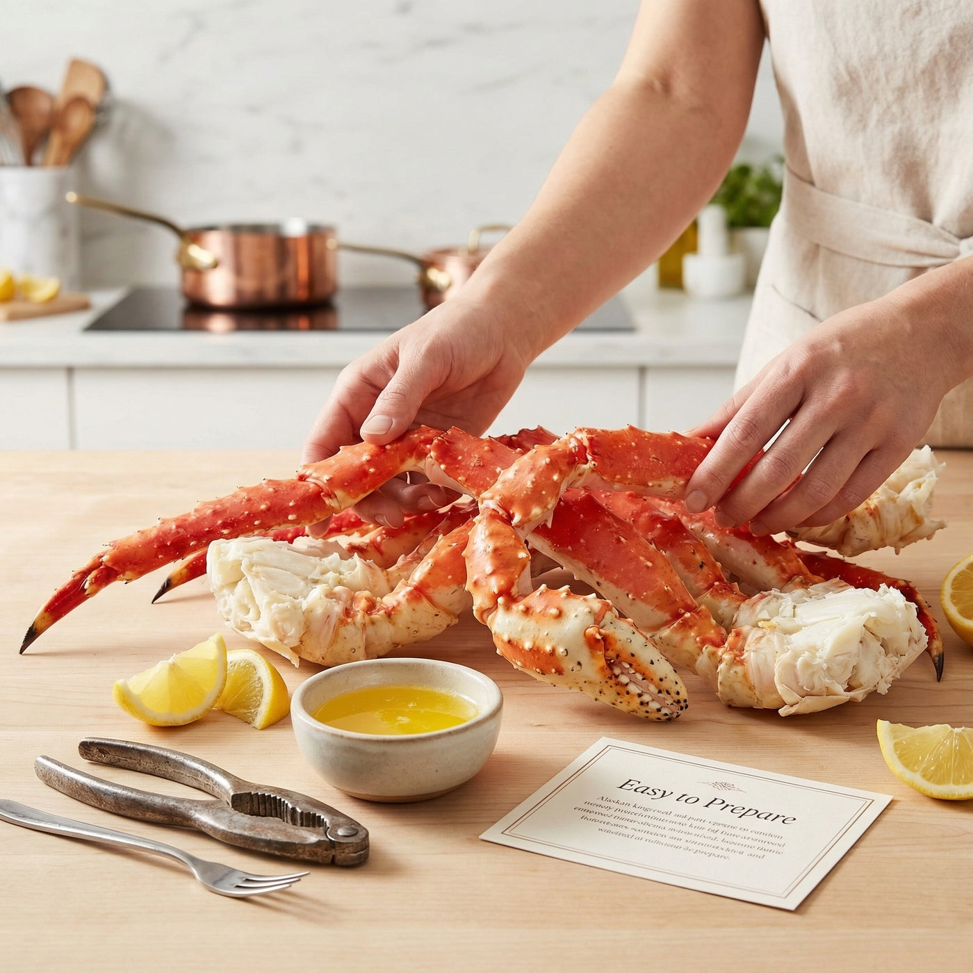 Steakhouse Reserve Grade: Jumbo Alaskan King Crab Clusters - Extra Large, Succulent & Sweet (Limited Catch)